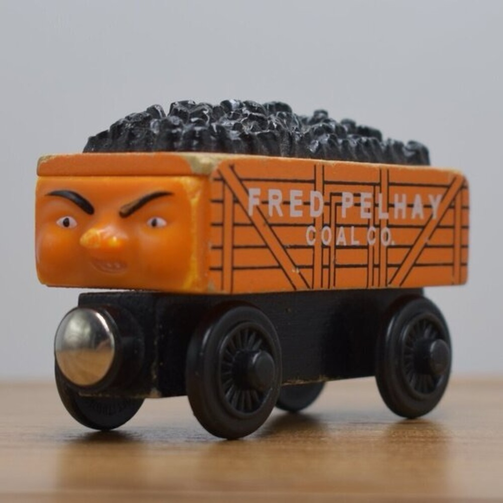 2000 Fred Pelhay Coal Co. Thomas and Friends Wooden Railway Train Engine Car